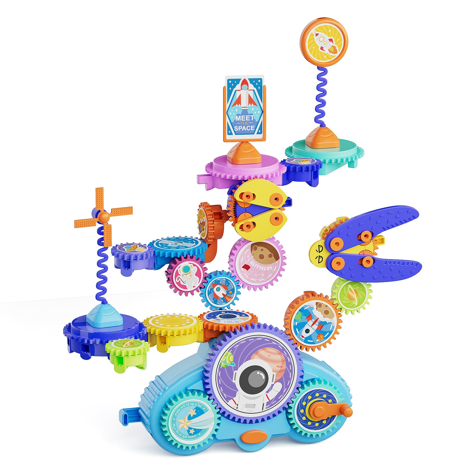 Fivoro STEM gears with 20 colorful pieces for hands-on learning