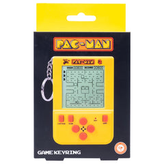 Fizz Creations Pac-Man mini arcade keychain in-hand for on-the-go play