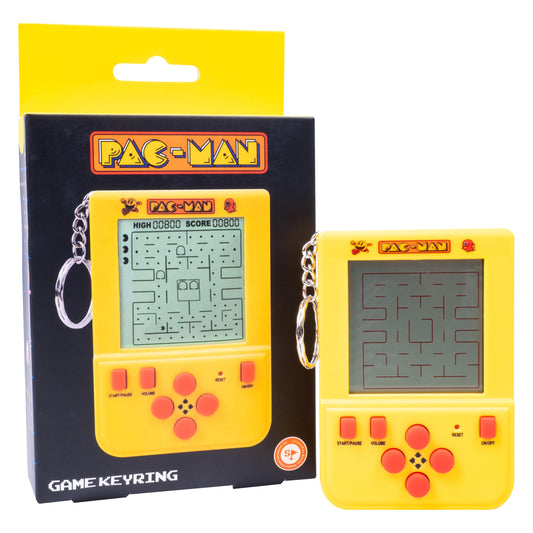 Fizz Creations Pac-Man mini arcade keychain side view shows retro visuals