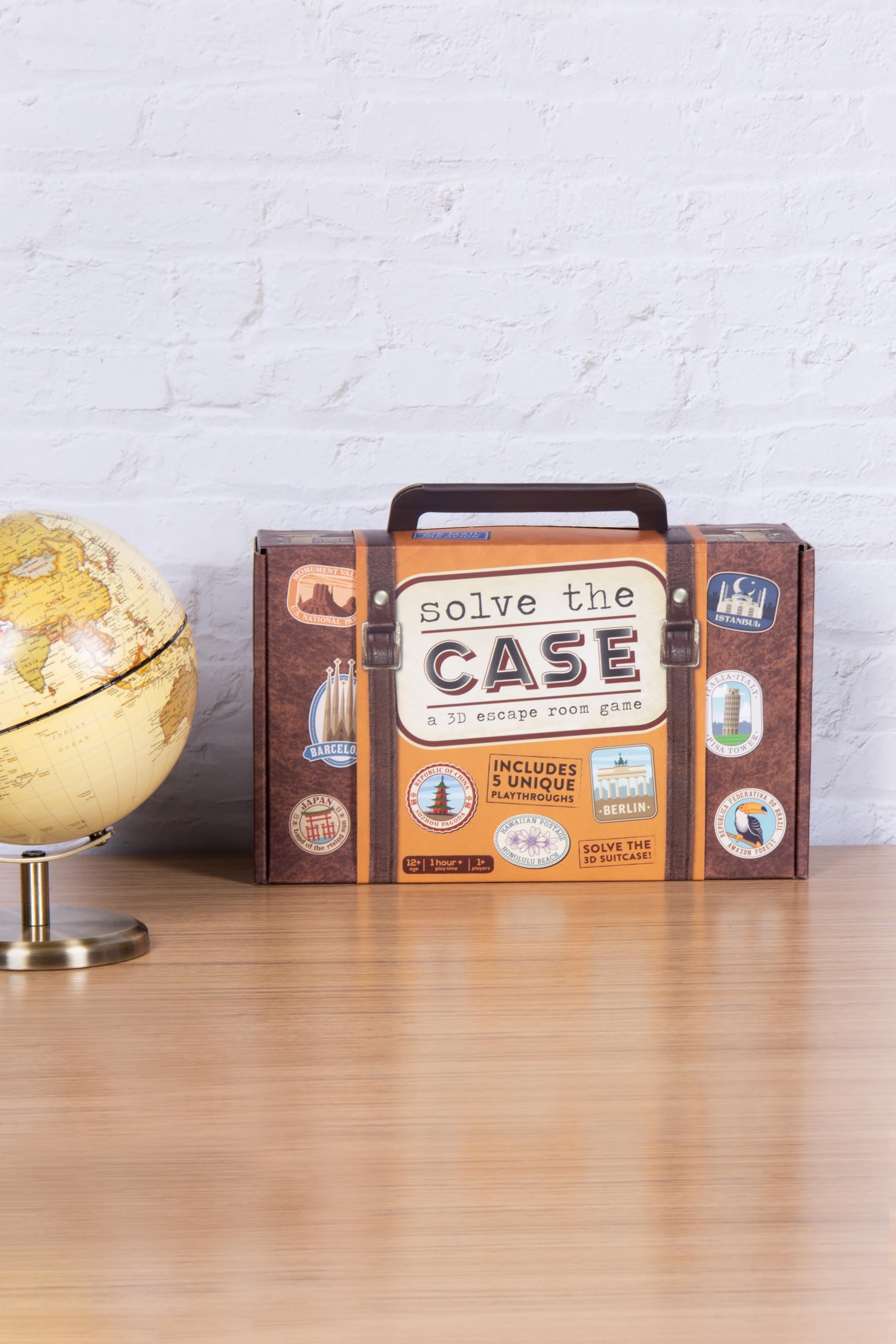 Travel-ready packaging of Fizz Creations Solve The Case fits compact shelves