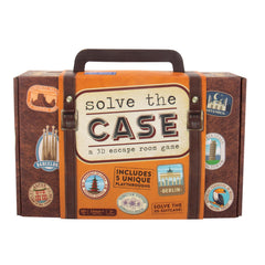Fizz Creations Solve The Case suitcase opens to reveal organized clues for family game night