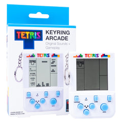 Fizz Creations Tetris keyring arcade side shot highlights compact travel friendly design.