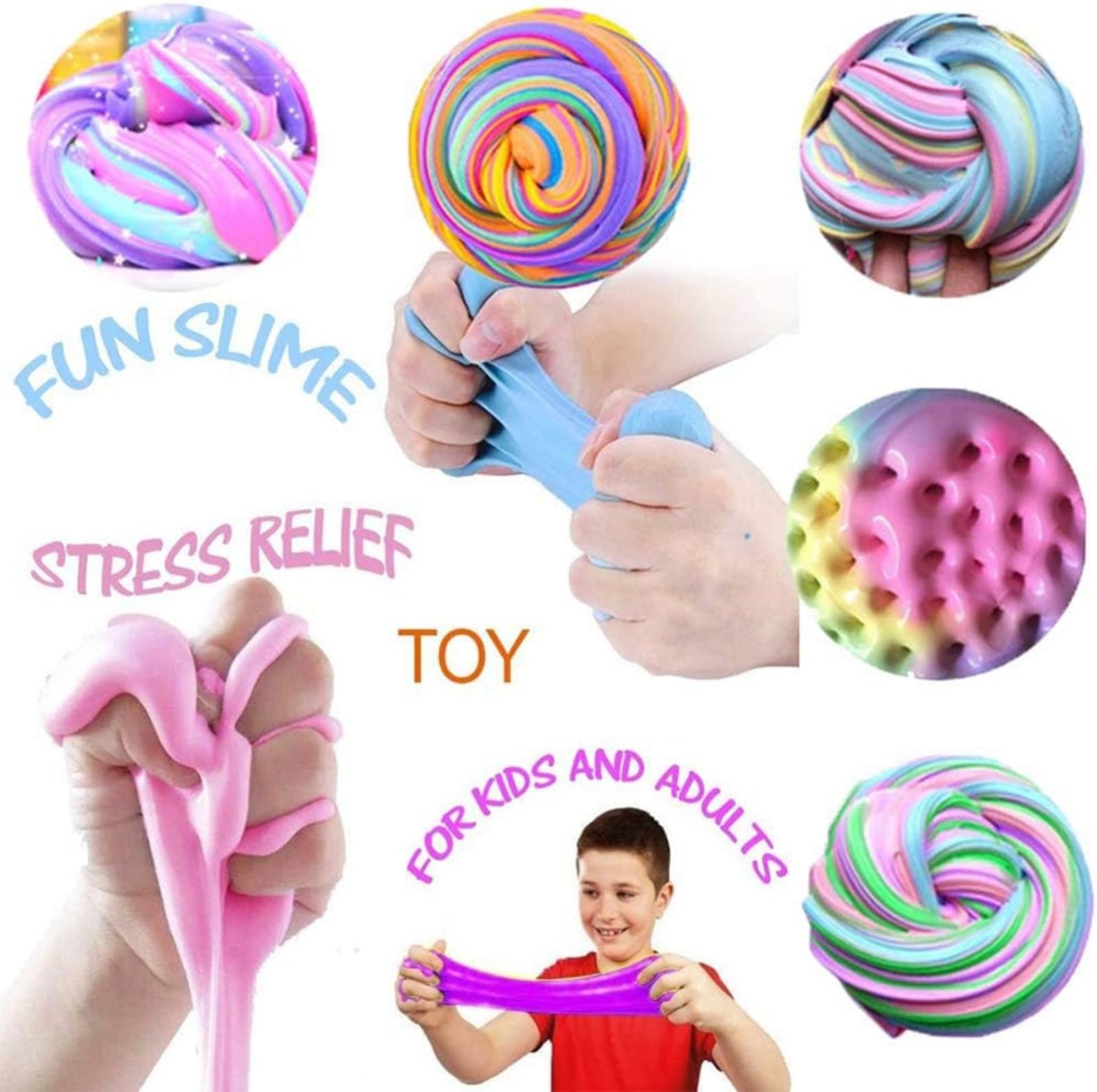 FJAZUFSA squeeze-twist-smash slime action inspires hands-on fun