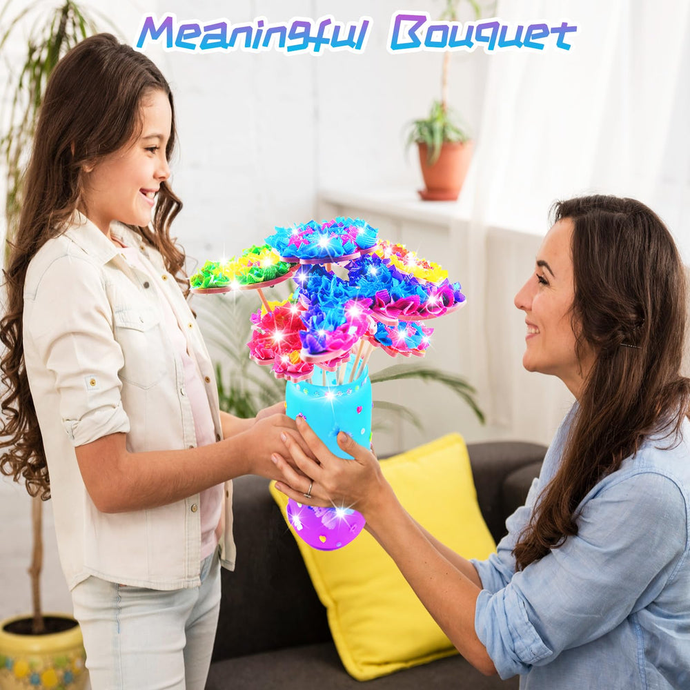 FJBICODA poke art bouquet with eight flowers promotes imaginative design sessions