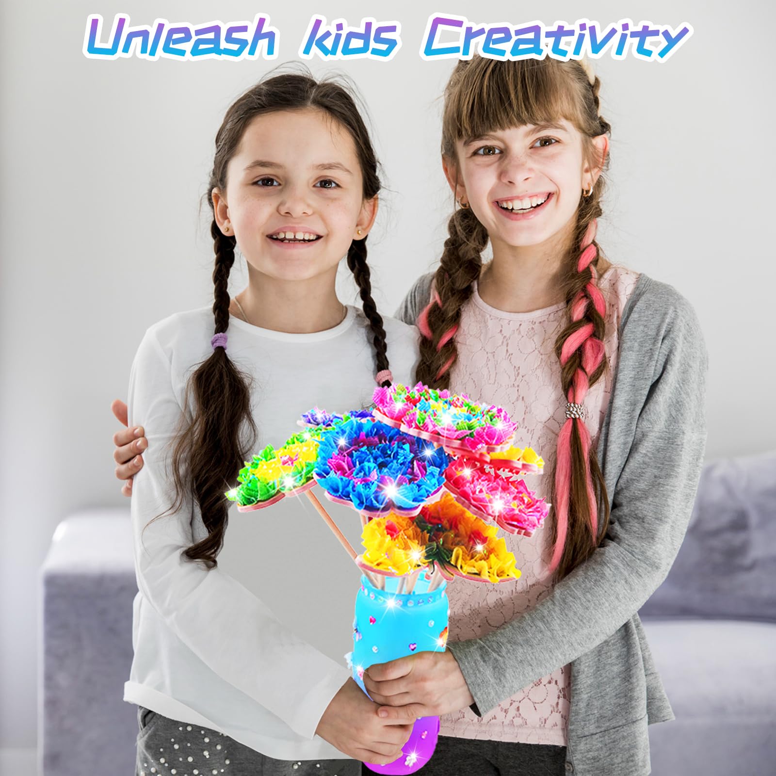 FJBICODA poke art bouquet decor enhances kid-friendly display