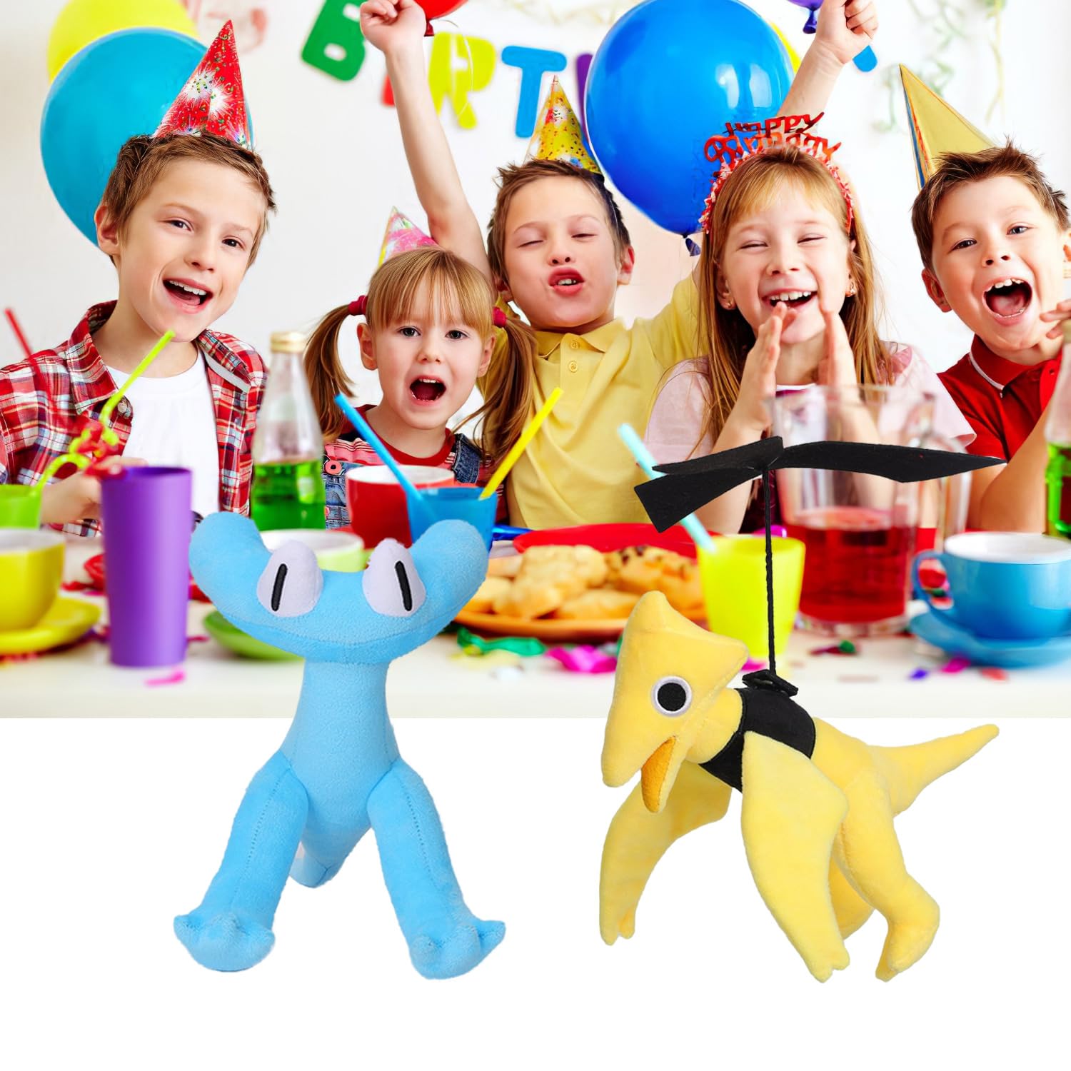 FJFFJF rainbow plush gift-ready packaging for holidays.