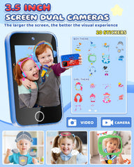FKATEEN Kids Phone 3.5-inch offline playback offers safe, screen-free entertainment.