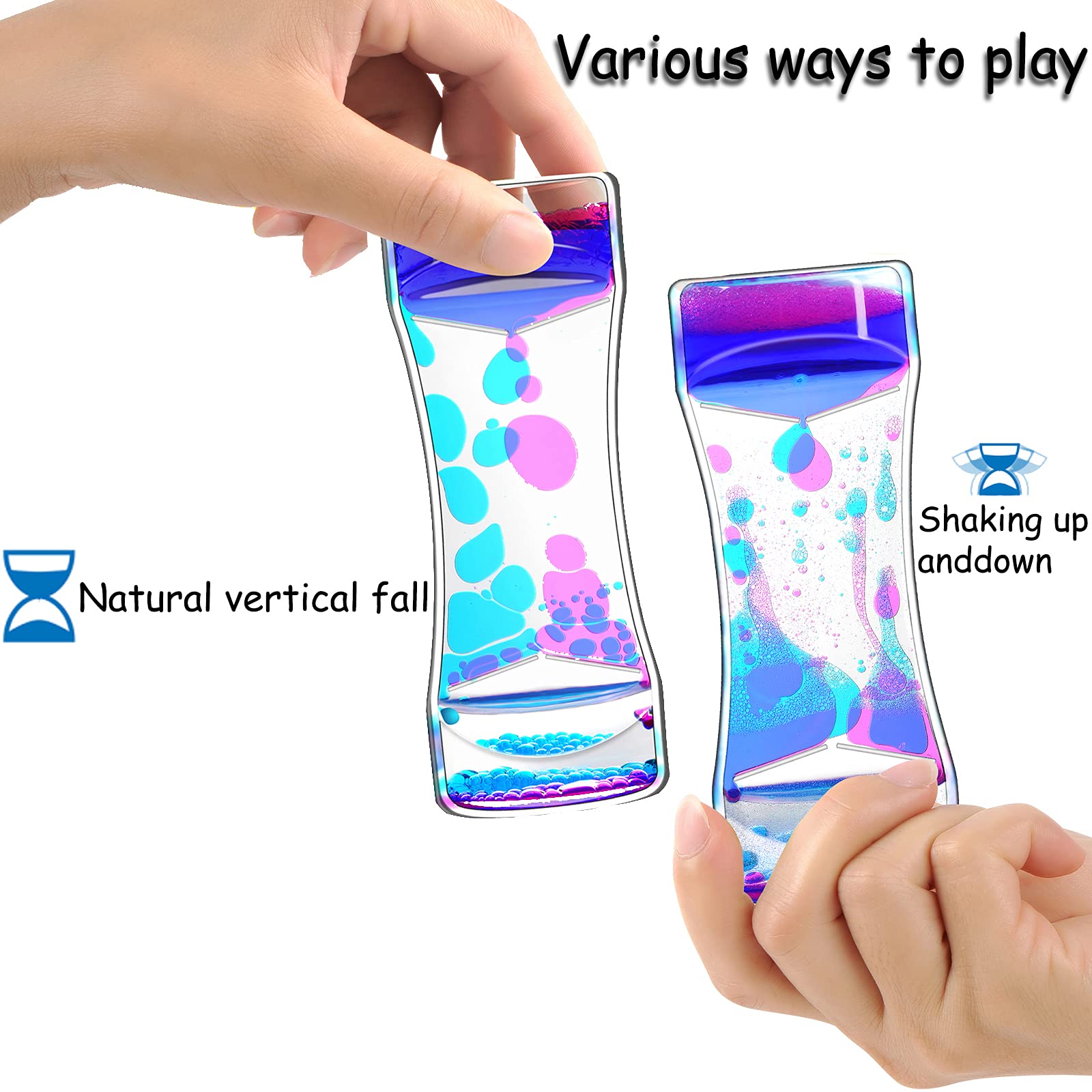 Shelf-friendly sensory timer for home, office, or classroom.