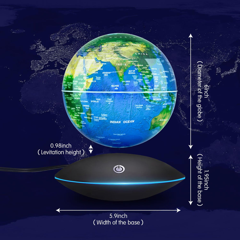Flagest floating globe gradient night light creates a soft, inviting mood.
