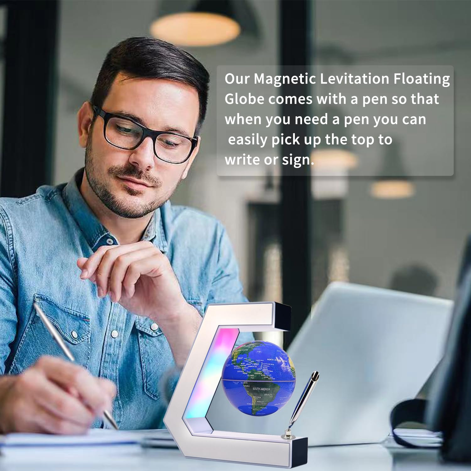Flagest gift-ready floating globe suits birthdays and anniversaries.