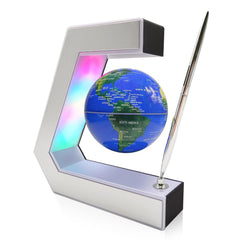 Flagest magnetic levitation globe with LED lights for a calming desk ambience.