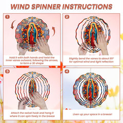 FLAGWIX Weather-resistant religious decor spinner for outdoor spaces.