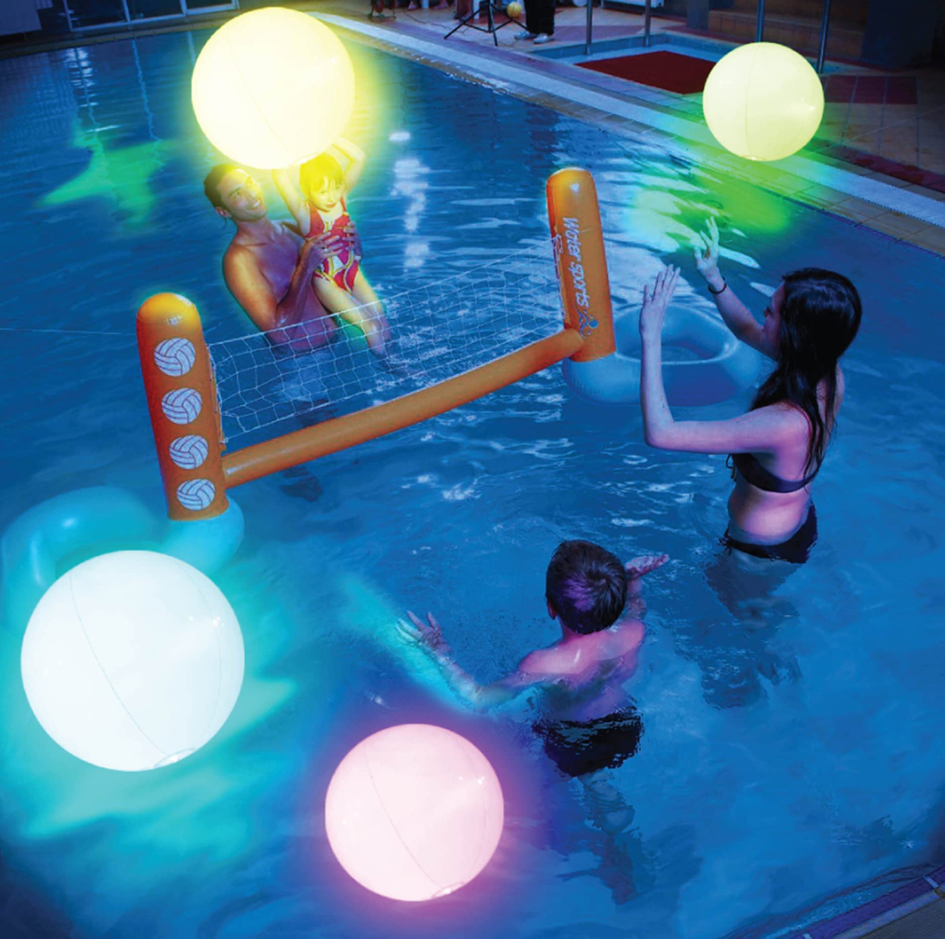 FLAMDYNO LED glow pool balls 4-pack for bright day and night play.