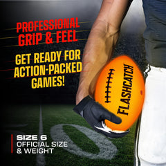 FlashCatch football with professional grip for precise throws
