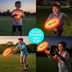 FLASHGLOW football training in a backyard session highlighting grip and control