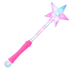 FlashingBlinkyLights pink Super Star Princess wand with kaleidoscope lights for magical party moments.