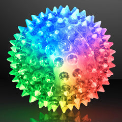 FlashingBlinkyLights pink soft spike LED bounce ball for party fun and lighting