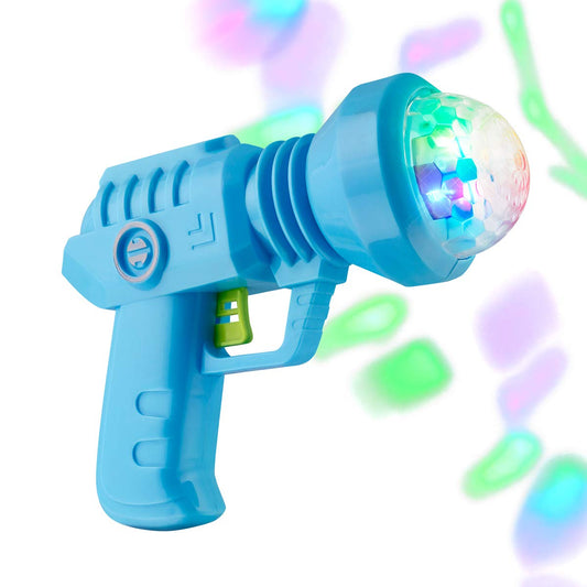 FlashingBlinkyLights Space Gun LED projection dome creates a psychedelic light show on walls.
