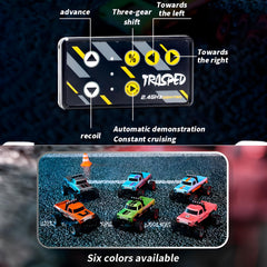 Flashstar Mini RC Truck green in outdoor action, versatile play