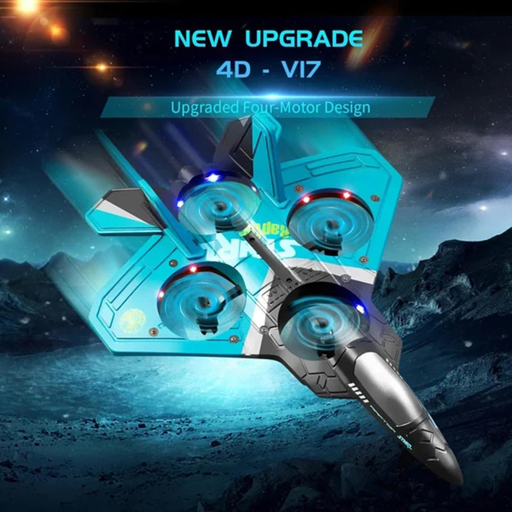 Flashstar V17 360-degree flip showing agile stunt capability for beginners.