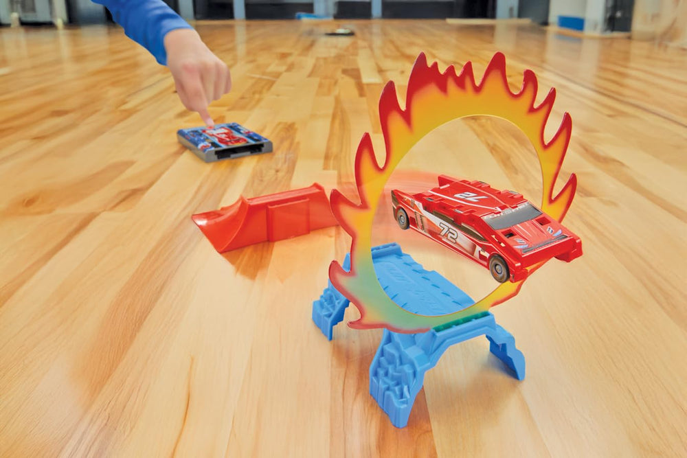 FLAT 2 FAST fire ring adds dramatic visuals for thrill-filled play