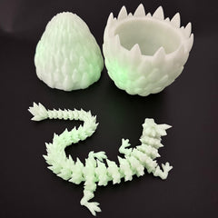 Flavery articulated dragon offers interactive display with tactile fascination.