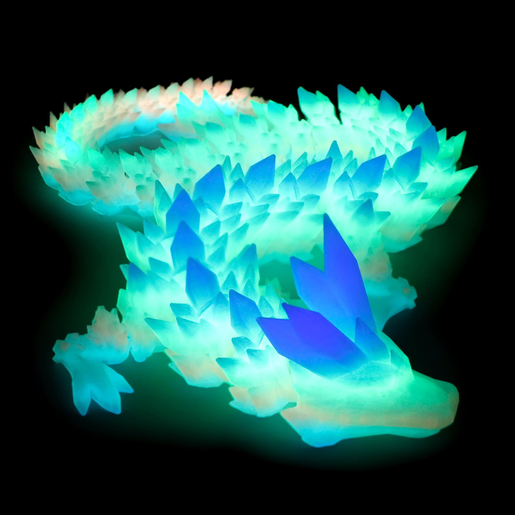 Flavery dragon 24inch articulated design enhances tactile focus and display appeal.