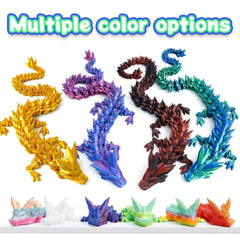 Flavery dragon collectible-visual appeals to fans of dragons and 3D printing.