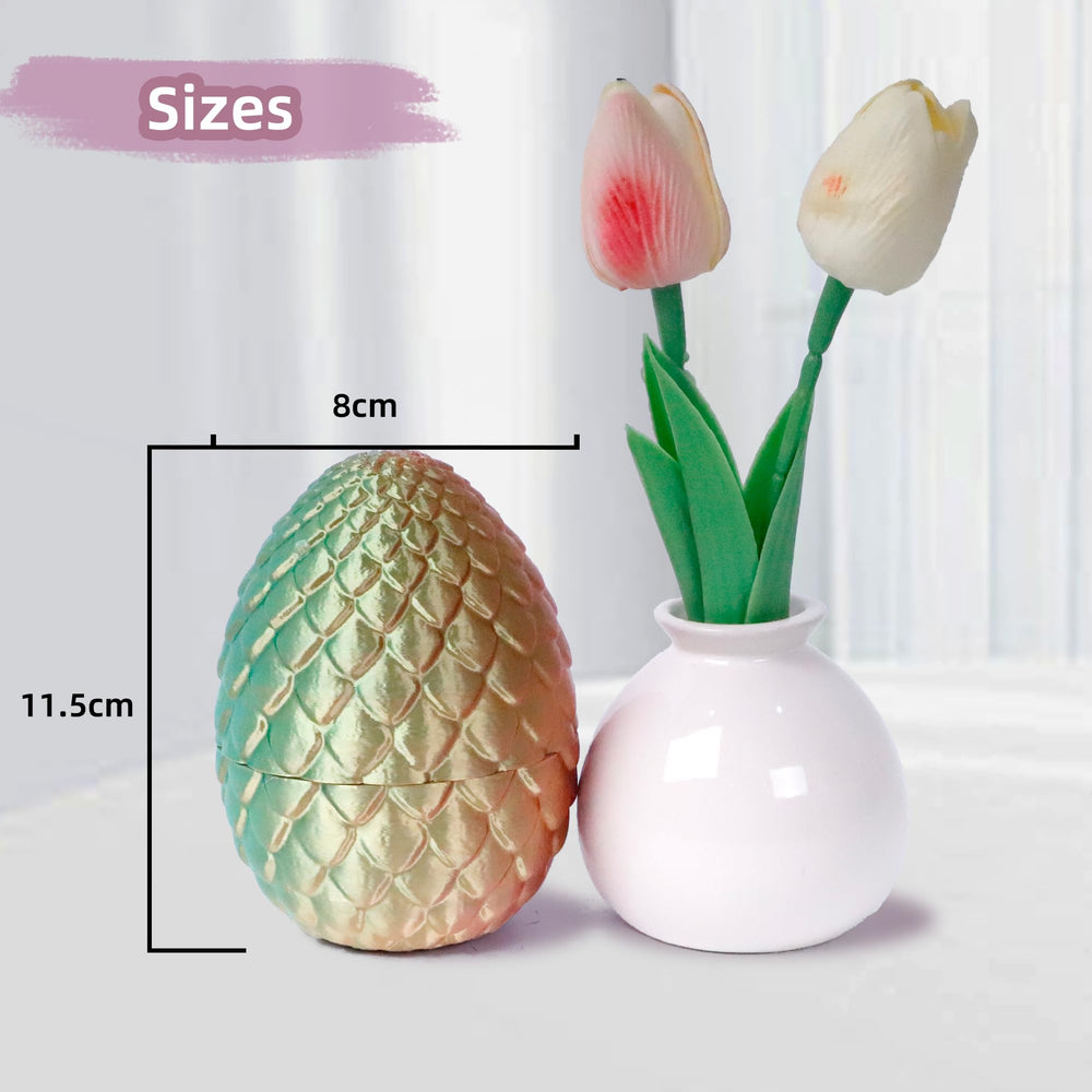 Flavery dragon egg note about color brightness and fragility helps inform careful handling.