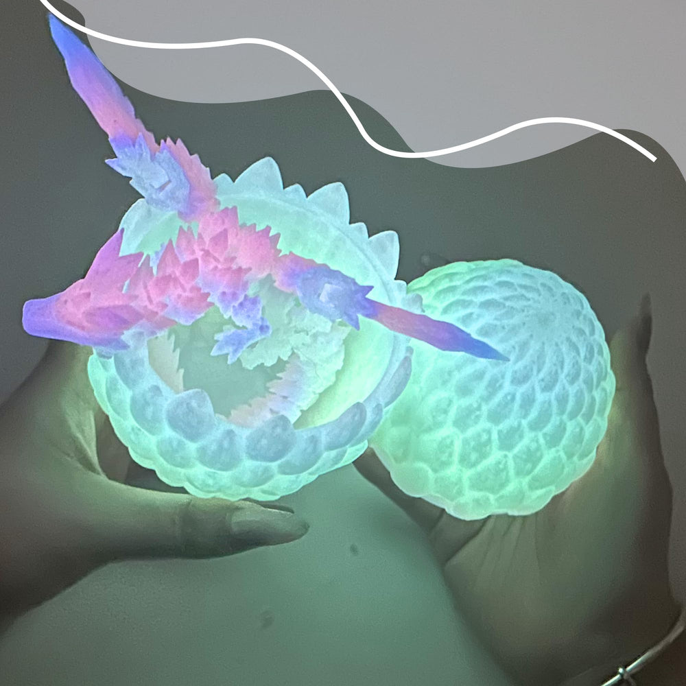 Flavery dragon egg inside dragon reveals 9-inch flying figure for surprise joy.