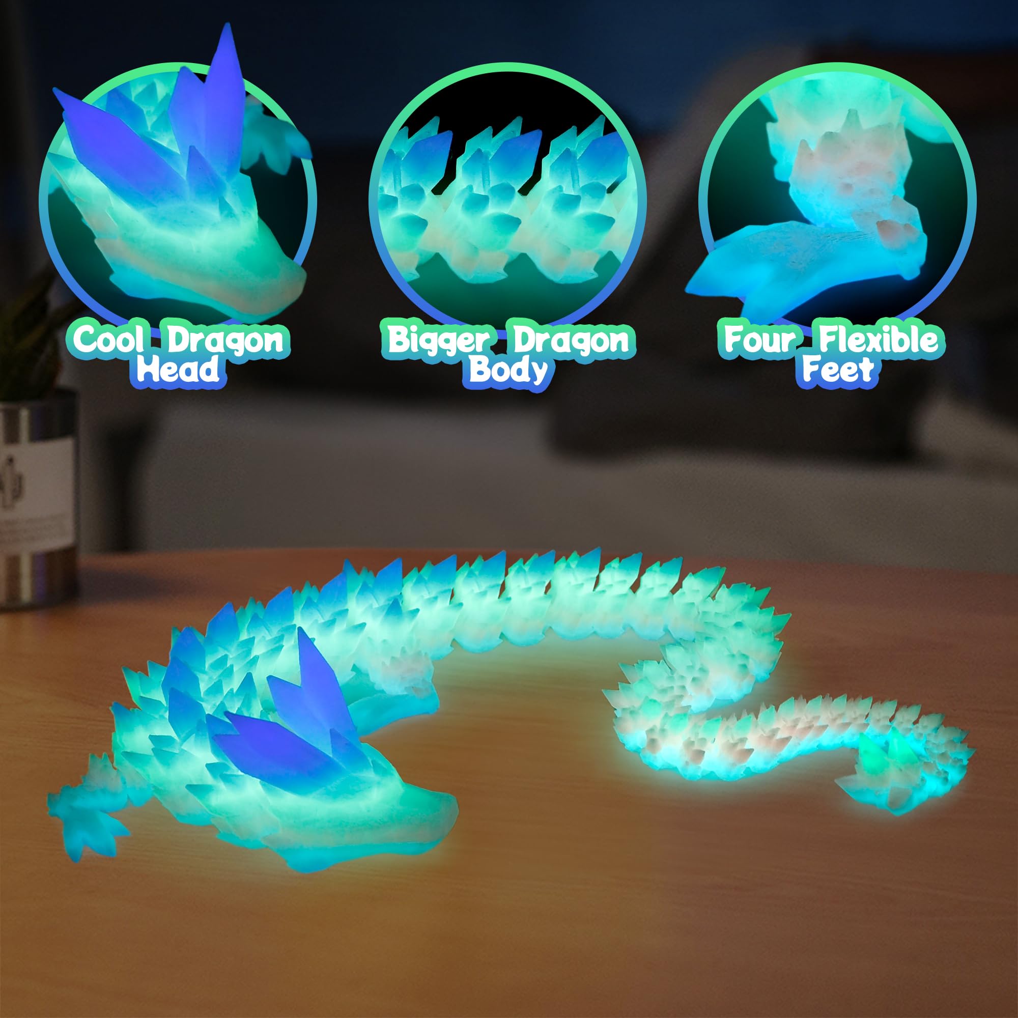 Flavery dragon fidget-toy supports focus during breaks and reduces desk tension.