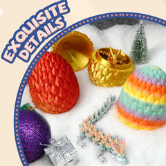Flavery dragon inside crystal figure visible for tactile play.