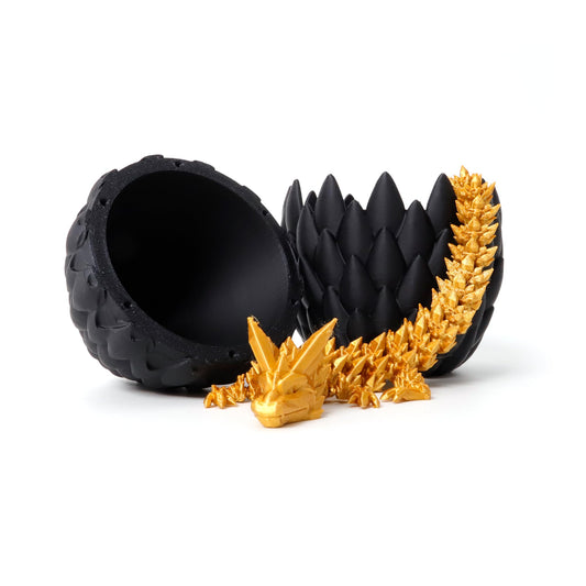 Flavery twelve-inch gold dragon ready to display on desks or shelves.