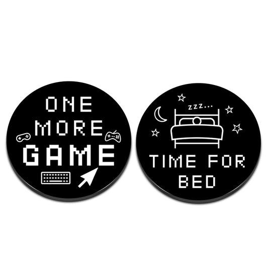 Fleure Esme destiny flip coin front view for quick game-night decisions.