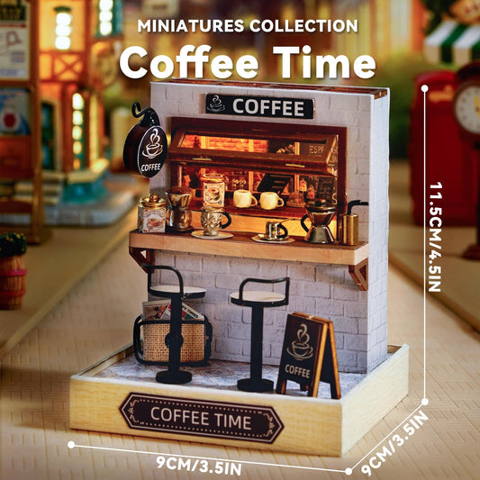 Flever dollhouse furniture set with table and chairs creates a cozy scene.