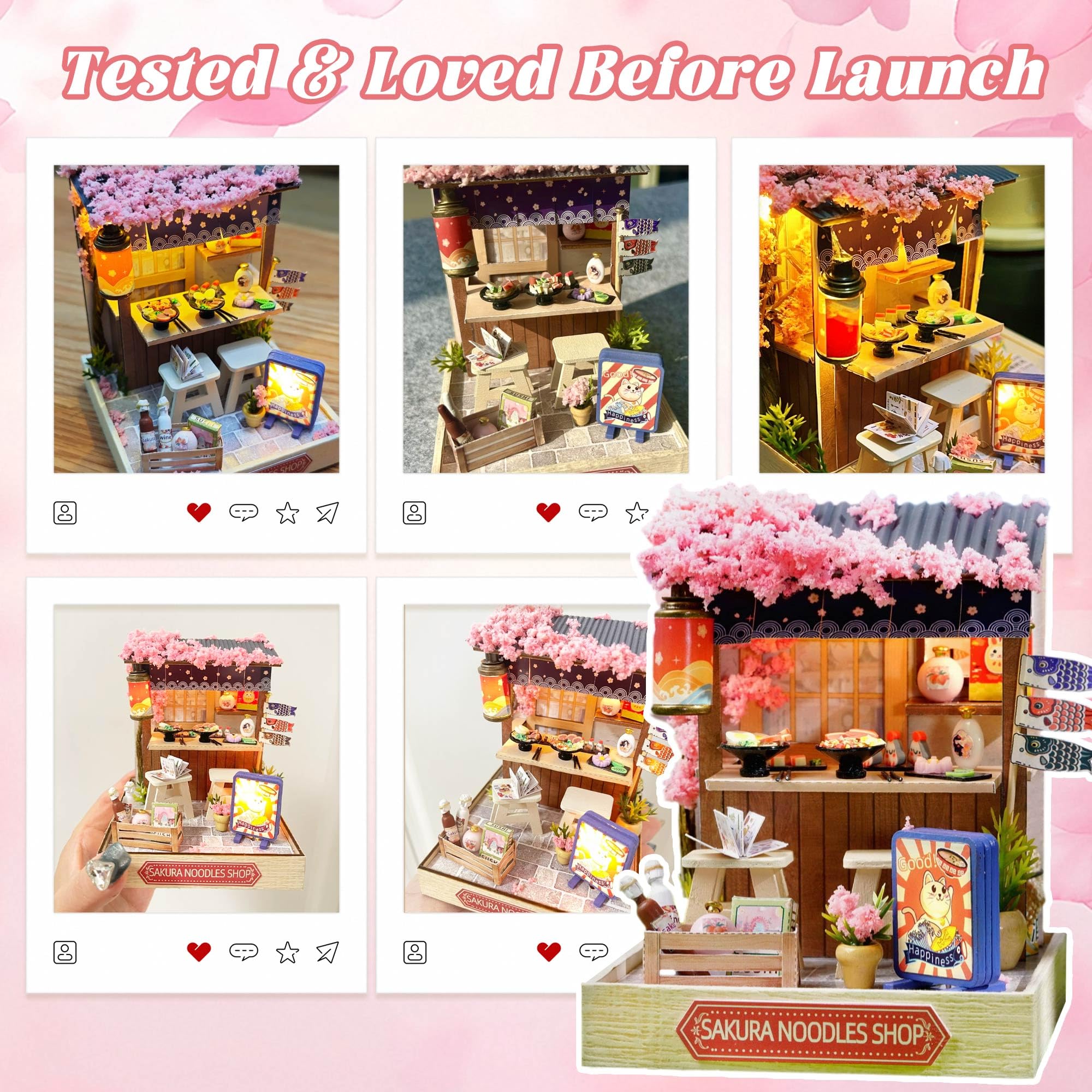 Flever dollhouse toolkit included for precise cutting and assembly