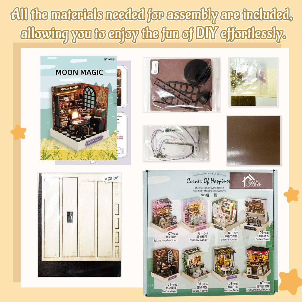 Flever Moon Magic dollhouse English manual for clear instructions