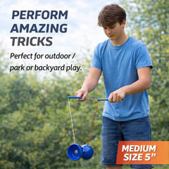 Flight Pro Diabolo carbon fiber sticks with foam grips for accurate handling.