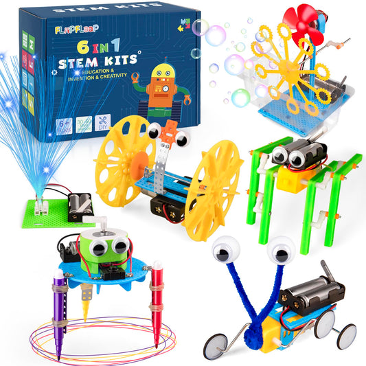 FliipFlaap 6-in-1 STEM Kit hand-cranked bubble machine for hands-on learning