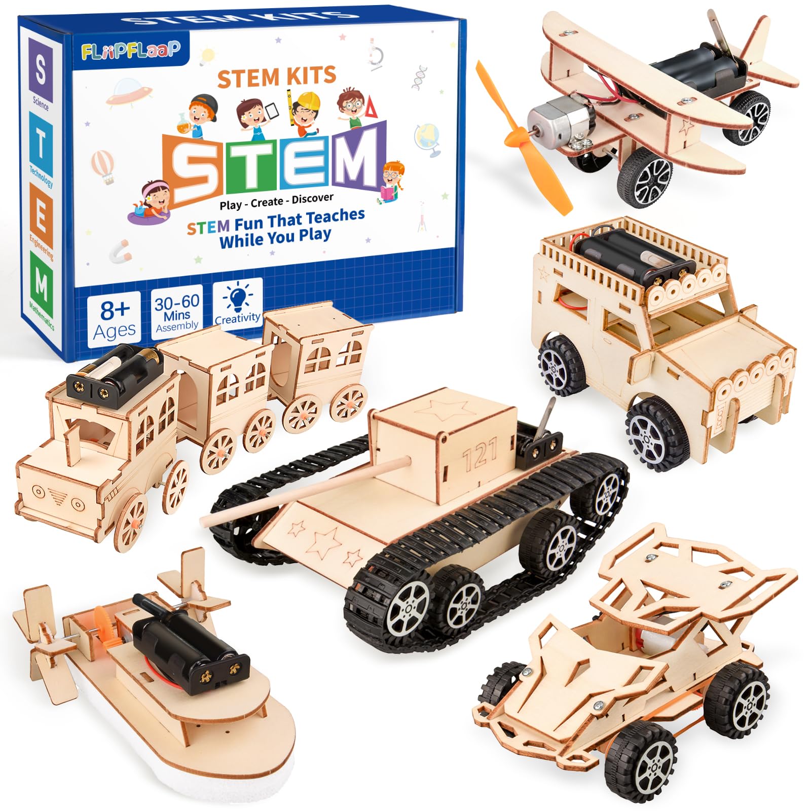 FliipFlaap 6-in-1 kit model assembly for hands-on learning
