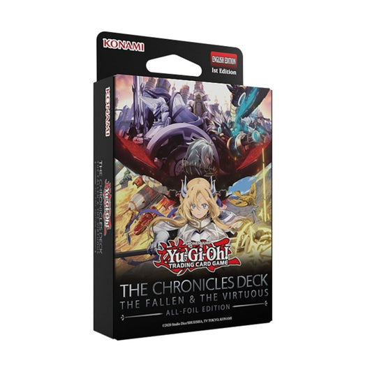 FlipSide Gaming Chronicles Fallen and Virtuous all-foil deck with dazzling finish for display and dueling