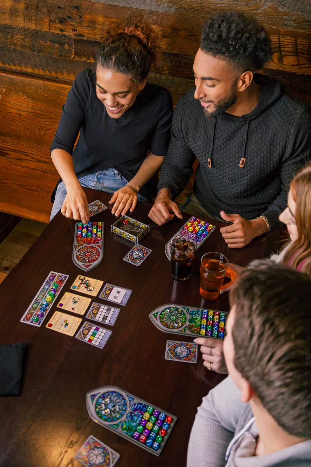Sagrada dice-bag keeps components organized during gameplay by Floodgate