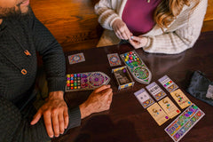 Sagrada stained-glass-patterns highlight color and shade choices during rounds