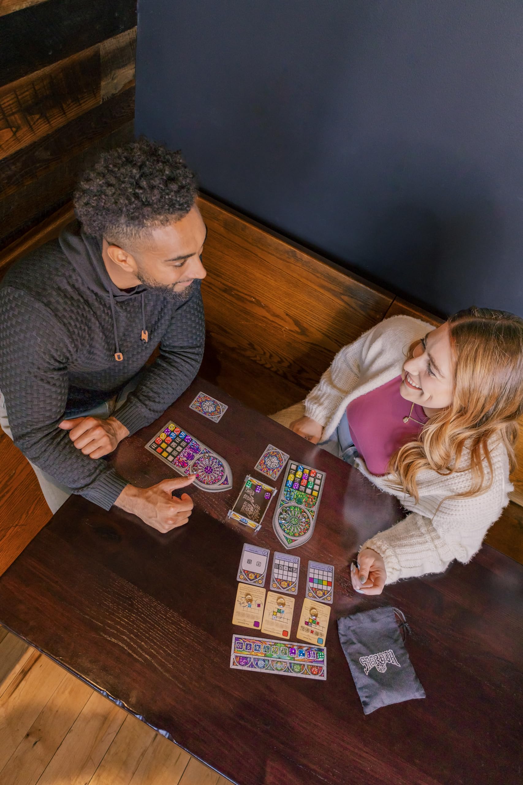 Tool and pattern cards drive tactical decisions in Sagrada by Floodgate