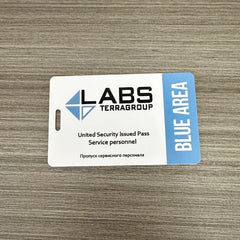 Floorsouth EFT red card TerraGroup Labs key card thickness and finish detail