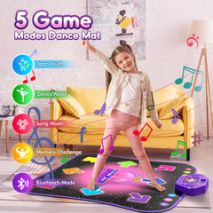 Flooyes dance mat highlights light-up arrows guiding steps and feedback