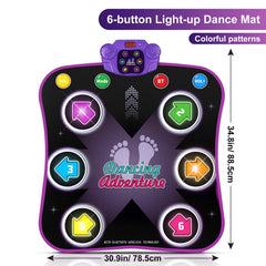 Flooyes dance pad with built-in melodies in multiple languages