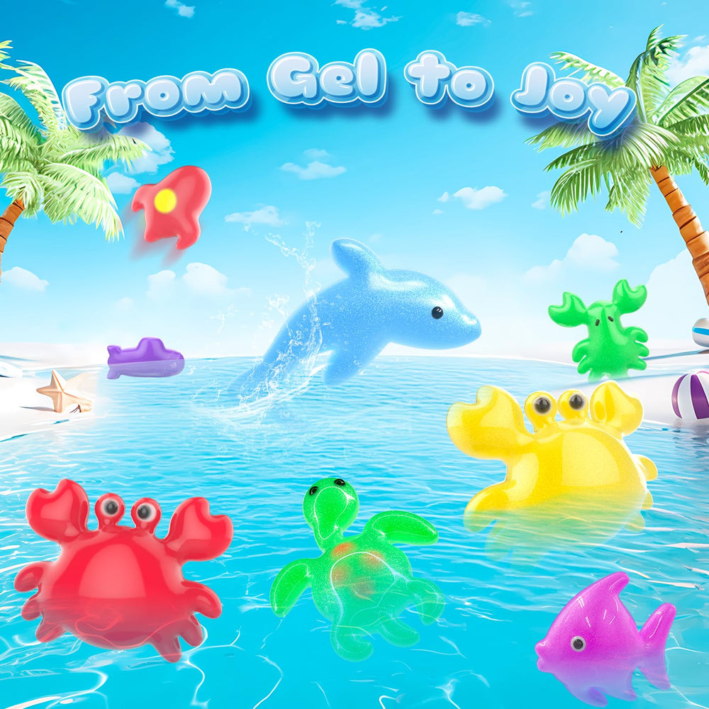 Flooyes Magic Gel with 20 color hydrogel offers vibrant hues for kids' crafts.