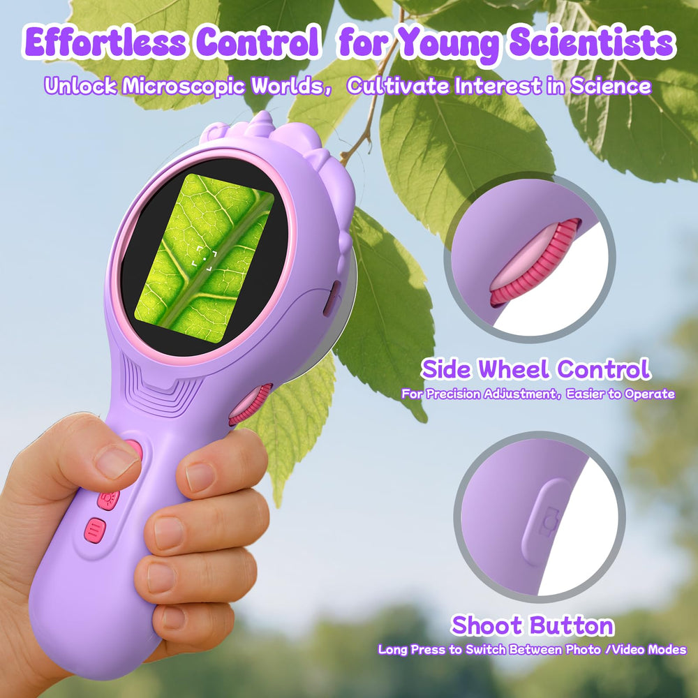 Flooyes side wheel enables quick magnification changes.