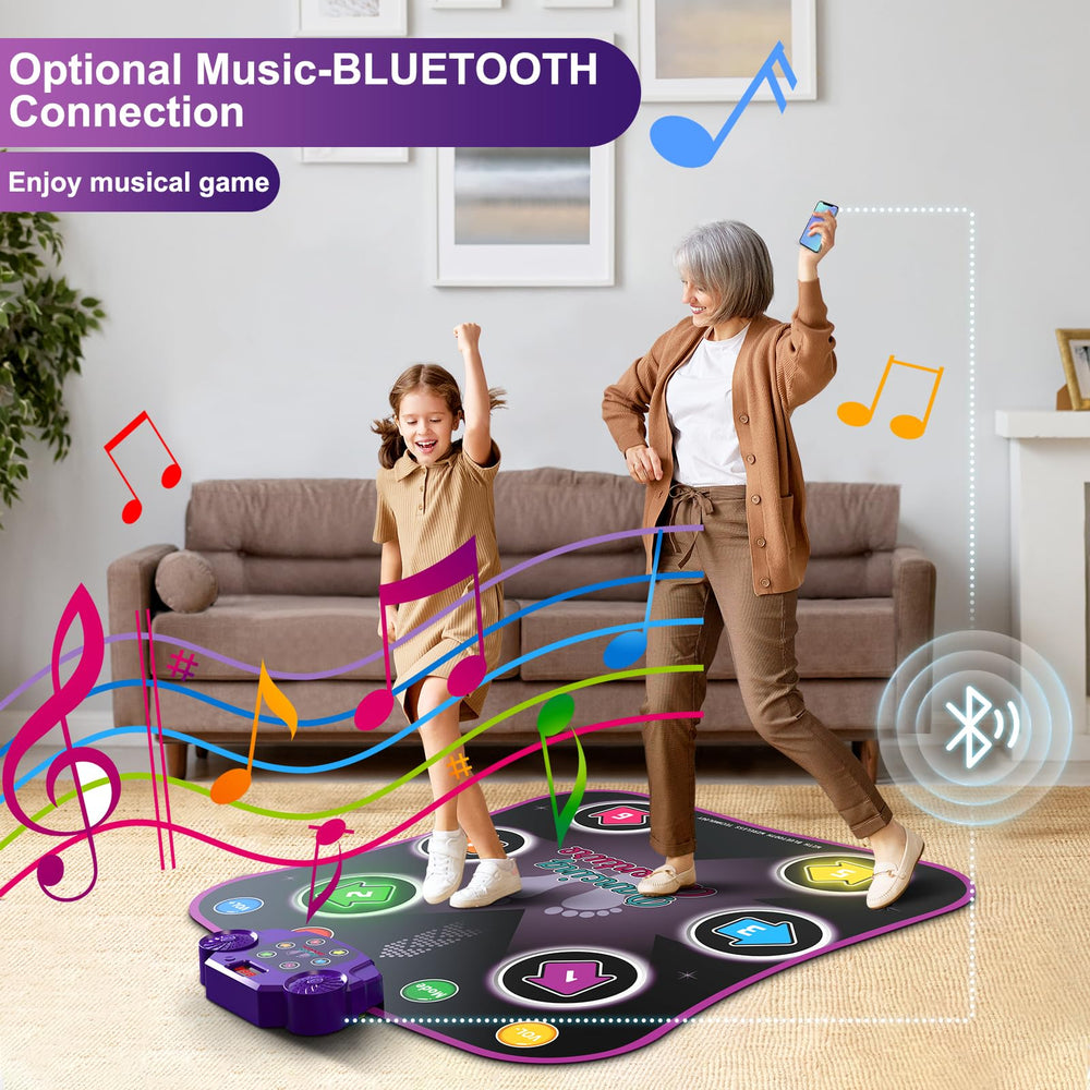 Flooyes non-slip dance mat keeps kids safe during play